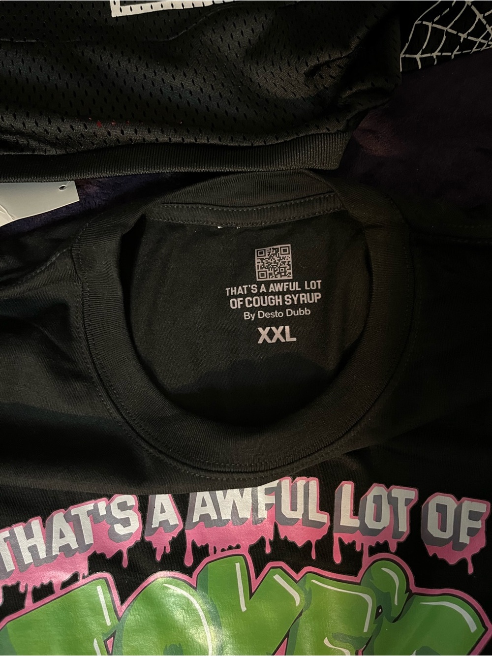 Men's Black Graphic Tee – That's A Awful Lot Of Cough Syrup by Desto Dubb